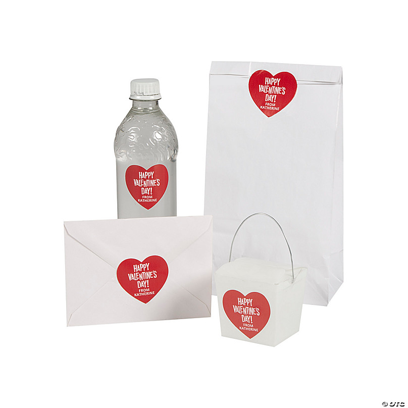 Valentines Stickers and Bags Choice of Kids Valentine Stickers, Clear  Cellophane Treat Bags, Valentine Favor Labels, Kids Valentines Ideas 