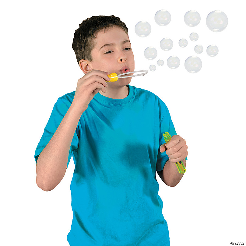 Bulk 48 pc personalized small bubble wands oriental trading