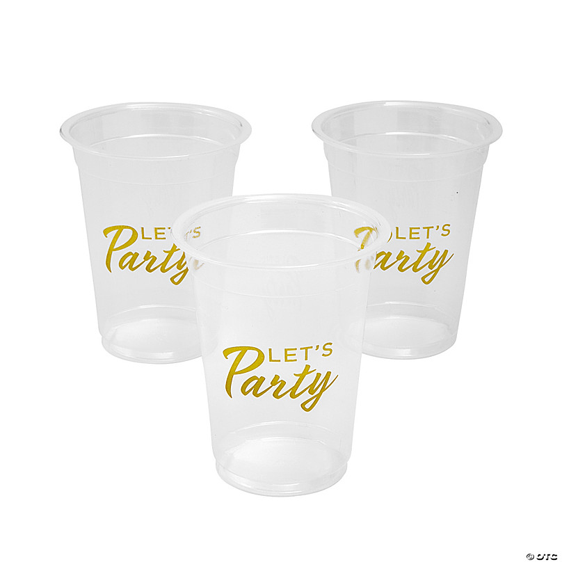 Bulk 50 Ct. Let's Party Disposable Plastic Cups