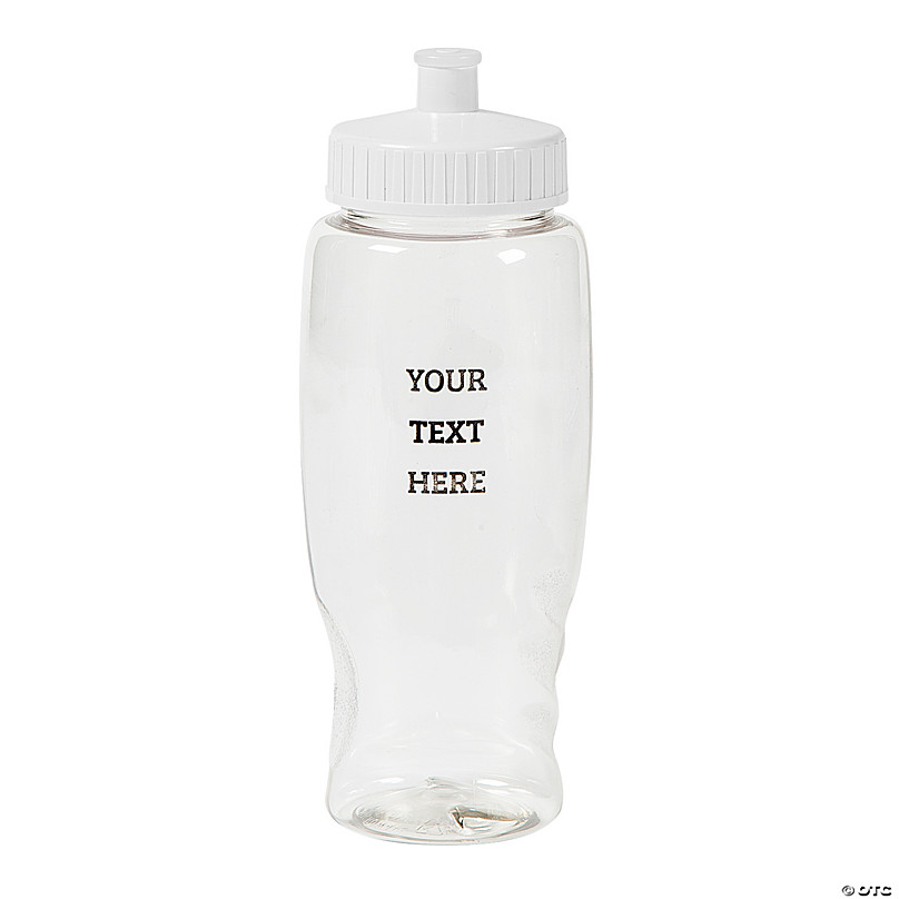 Custom Printed Transparent Water Bottles in Bulk