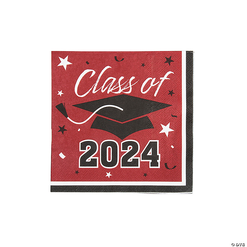 2024 Graduation Decor Confetti Table 2024 Hot Pink Graduation