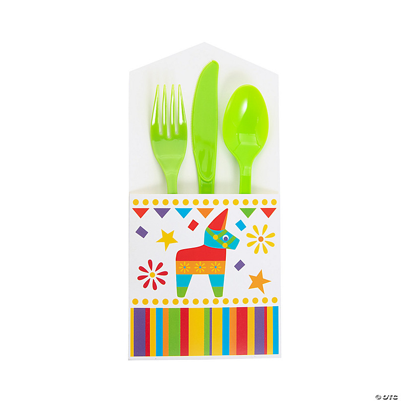 Bulk 48 Pc. Neon Plastic Cutlery