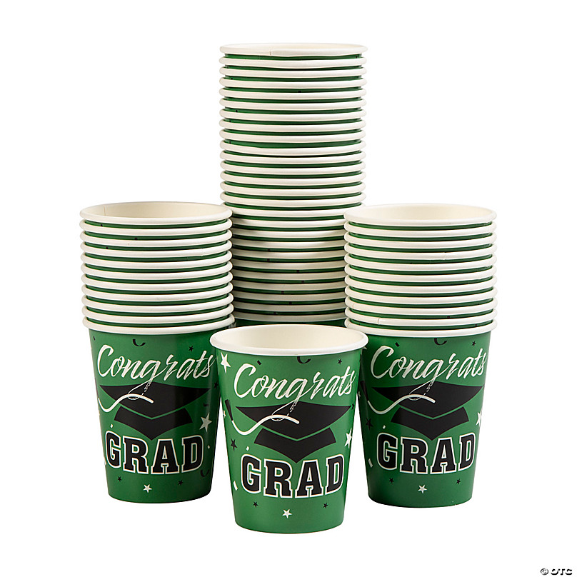 Hunter Green Paper Cups 9oz 24ct