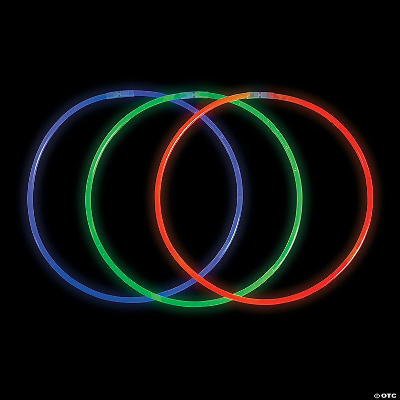 Glow Badges - Glowing Stick on Circle Shapes