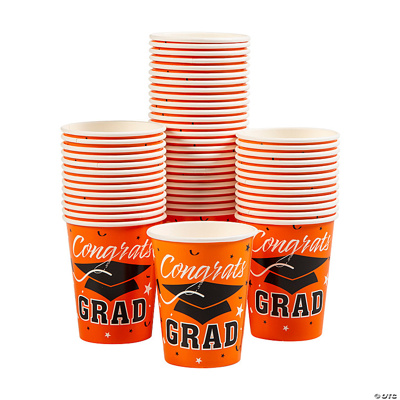 Orange Paper Bowls, 20oz, 20ct