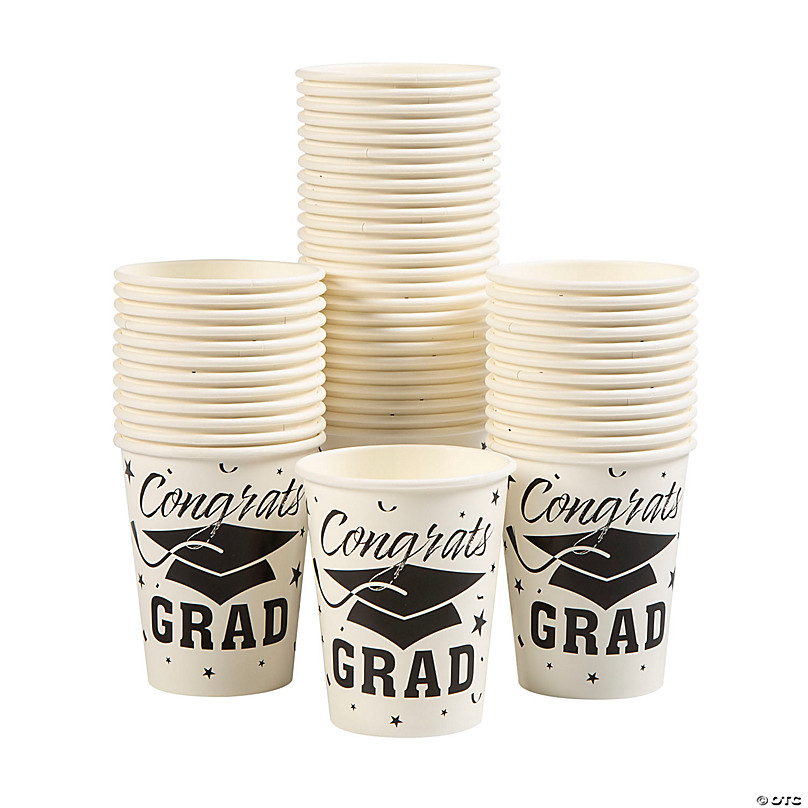 50 PC Bulk Personalized Prom Frosted Plastic Cups