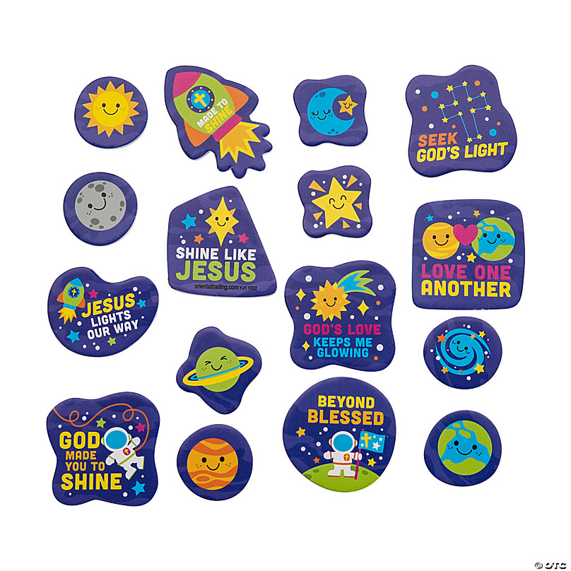 Bulk 500 Pc. Outer Space VBS Self-Adhesive Foam Shapes