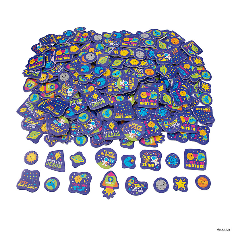 Bulk 500 Pc. Outer Space VBS Self-Adhesive Foam Shapes