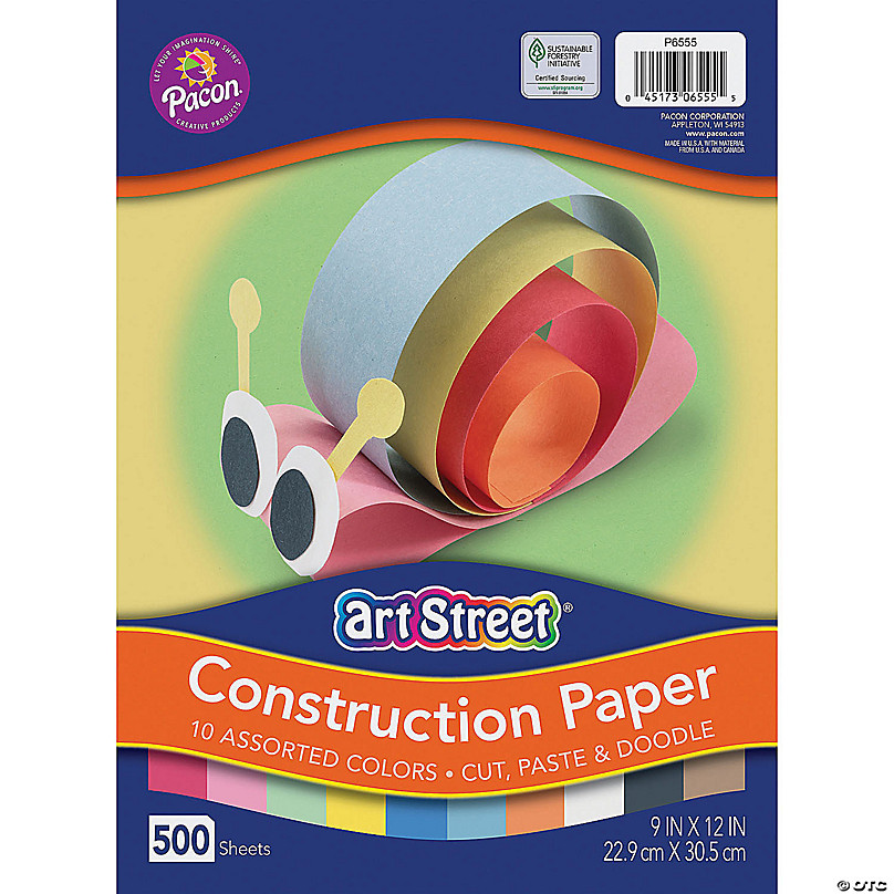 48 Wholesale Construction Paper Pad, 12X18, 18 Sheets - at 