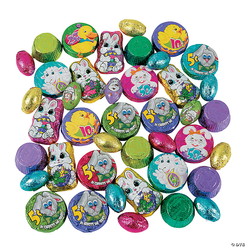 Easter M&m Eggs Candy Wrapper Purse/bag. Vinyl Candy Bag. 