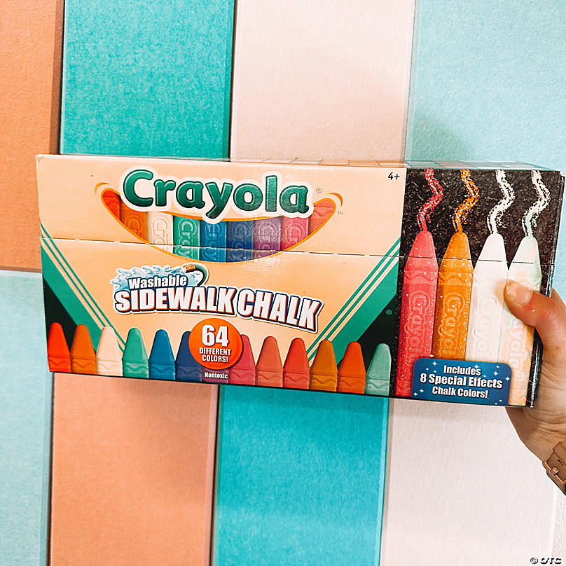 Crayola Washable Sidewalk Chalk 64 Colors