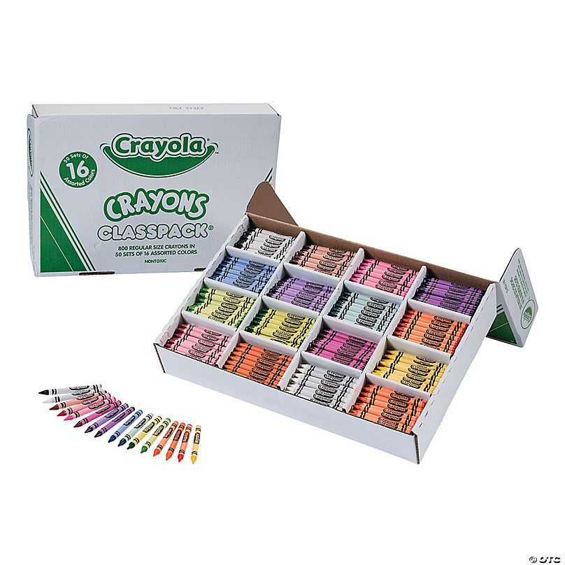 Bulk 800 Pc. Crayola® Crayon Classpack® - 16-Color per pack