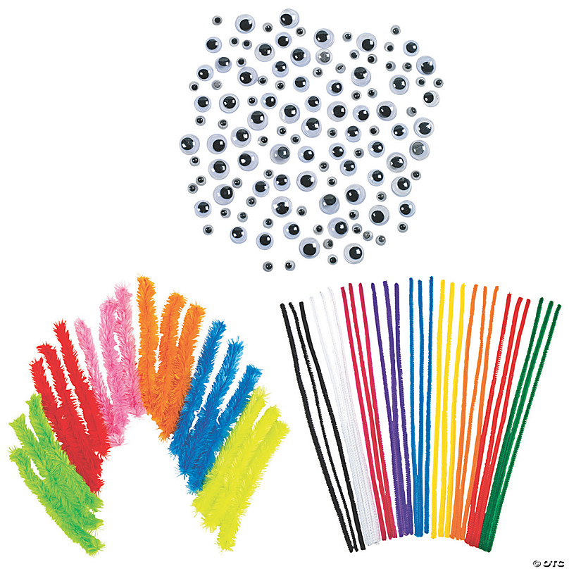 Glitter Shining Colors Chenille Stem Classpack -Wire Pipe Cleaner