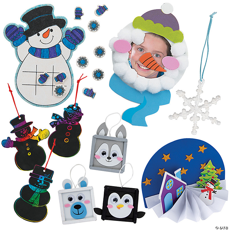 4E's Novelty Foam Snowman Picture Frame Craft (12 Pack) Bulk Christmas –  4Es novelty