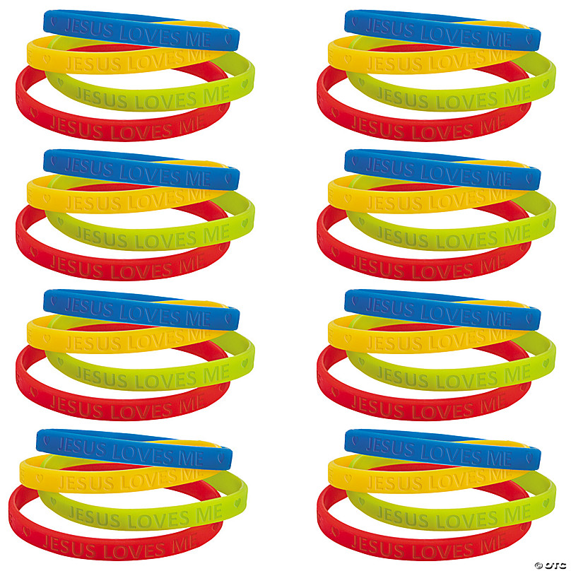 Bulk 100 Pc. Sayings Rubber Bracelet Assortment