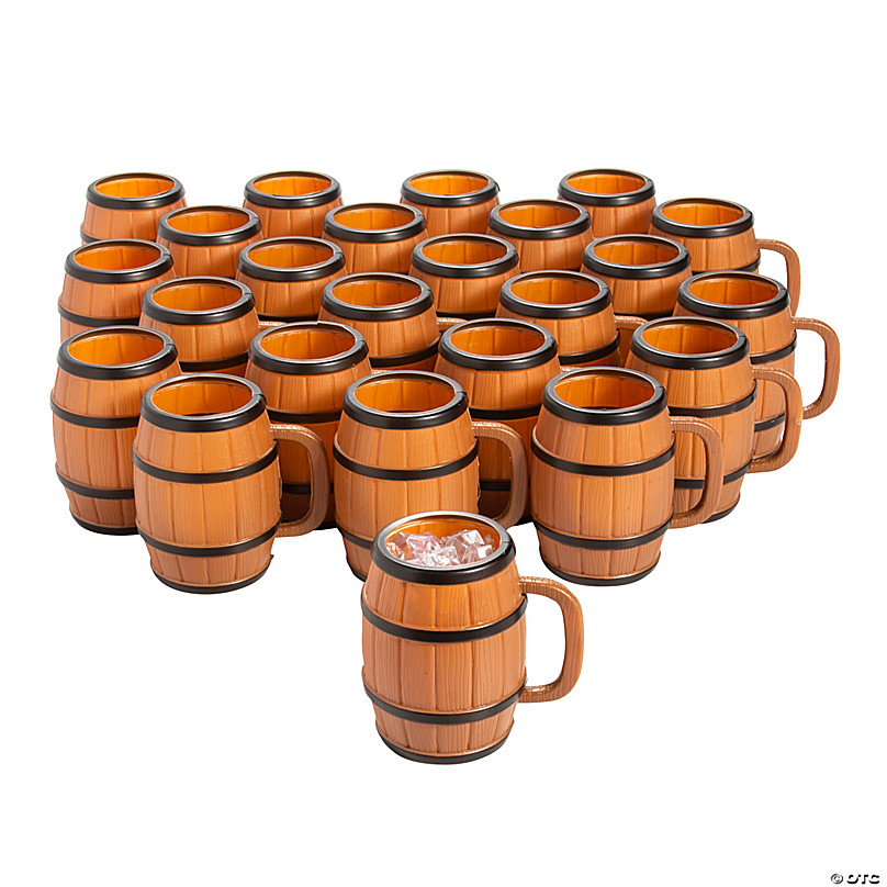 Bulk Barrel Plastic Mugs 36 Pc. Oriental Trading