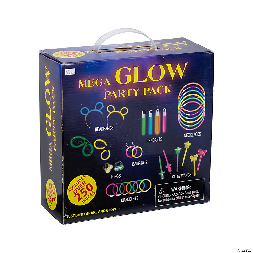 Glasses LaRibbons Glow-in Dark Party Supplies Necklace Magic Wands and More 285 Pack Glow Sticks in Bulk with Bracelets 