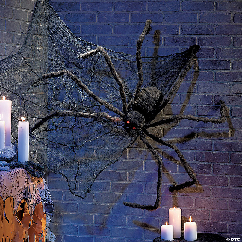 36 Pcs Halloween Wreath Realistic Spider Hanging Decorations