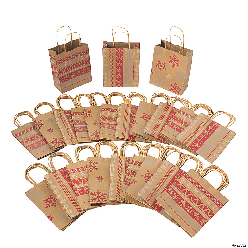 red gift bags bulk