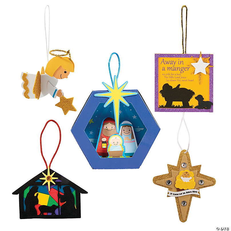 Bulk Nativity Ornament Craft Kit Assortment Makes 240 Oriental Trading