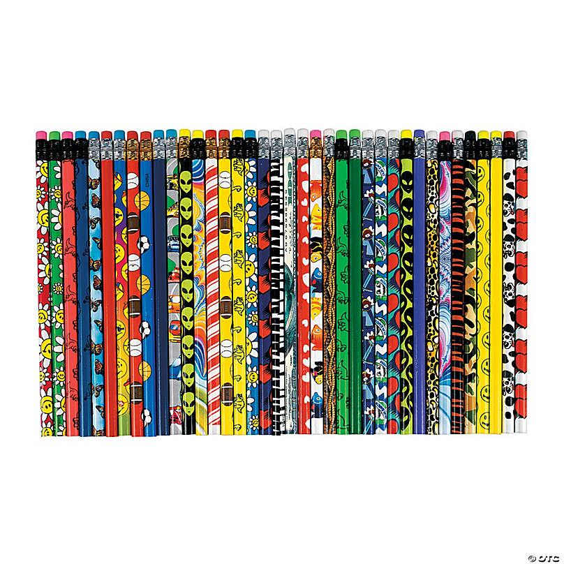 Printed Assortments 250 Pieces Pencils - Stationery Fun Express Pencils Mega Pencil Assortment 250pc 