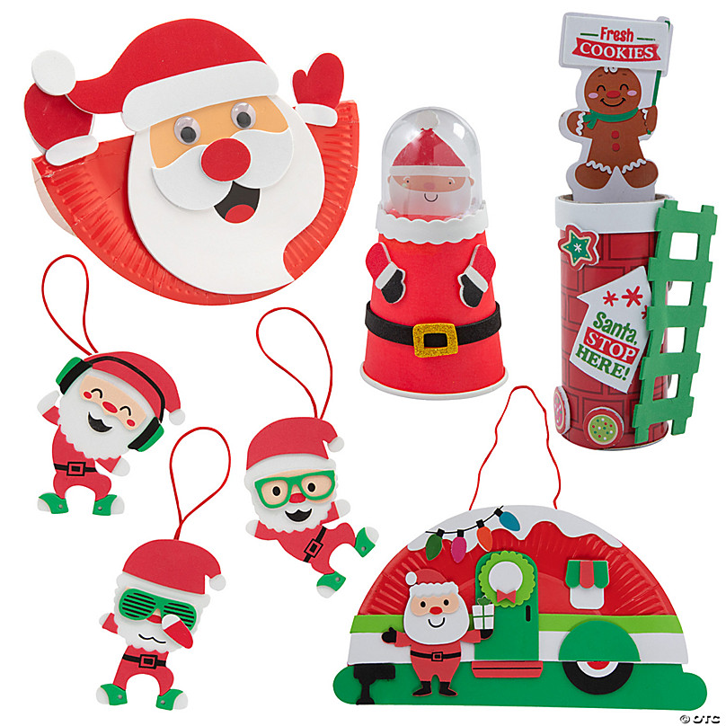 Bulk Superior Santa Claus Craft Kit Assortment - Makes 60