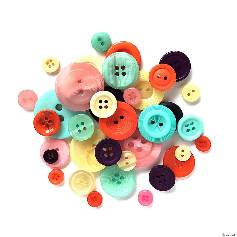 Bulk 800 Pc. Bright Rainbow Craft Buttons | Oriental Trading