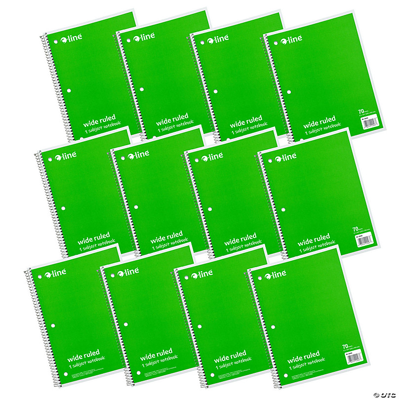 https://s7.orientaltrading.com/is/image/OrientalTrading/FXBanner_808/c-line-1-subject-notebook-70-page-wide-ruled-green-pack-of-12~14398167.jpg