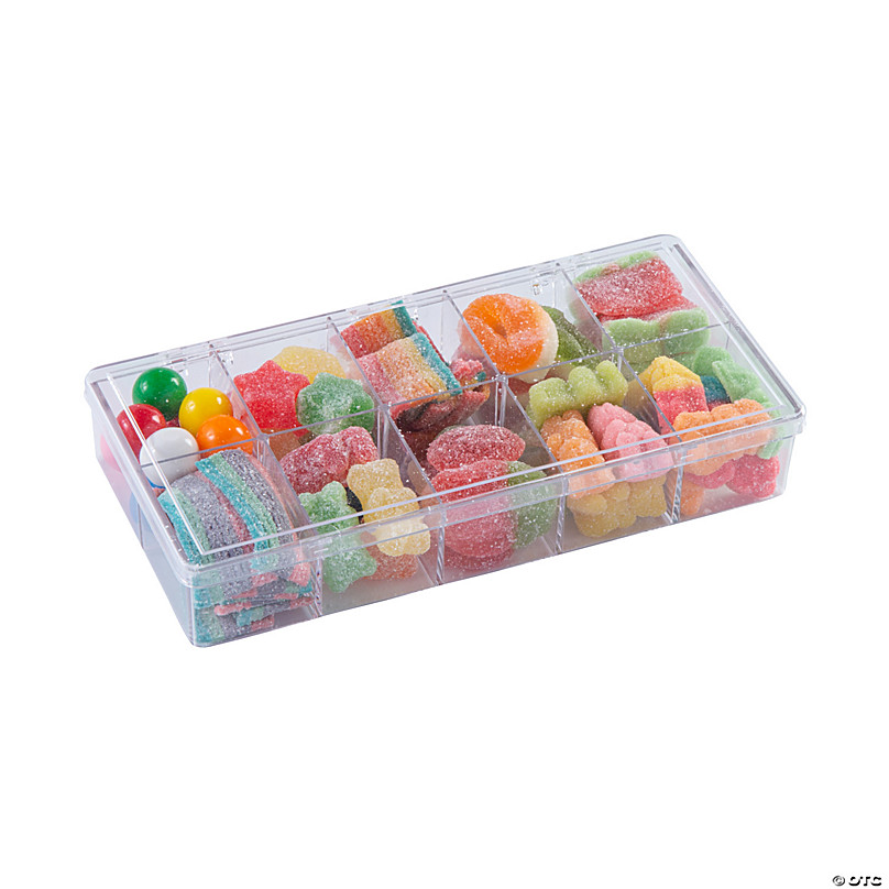 Candy Tackle Boxes, 12 Cavity, 25 Pack