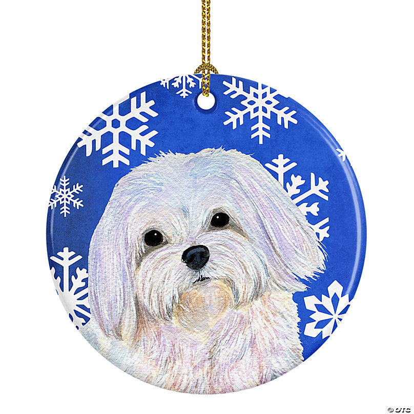 Carolines Treasures Winter Holiday Maltese Indoor or Outdoor Mat 24