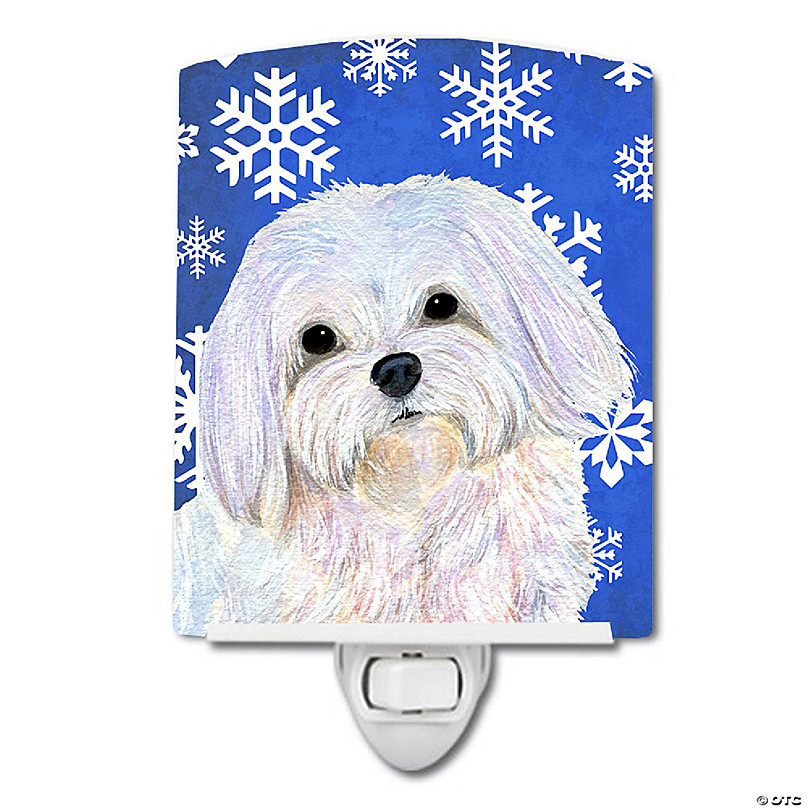 Carolines Treasures Winter Holiday Maltese Indoor or Outdoor Mat 24