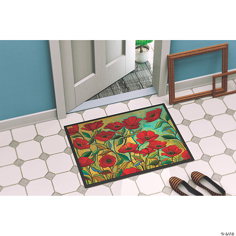 REINDEER FLY Indoor and Outdoor Doormats, 24x36 Front Door Rugs