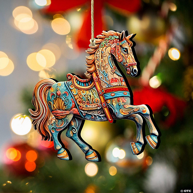 Carousel Horse Christmas Ornaments