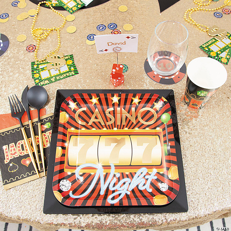Casino Theme Party Decorations Include Casino Backdrop and Poker Tablecloth  Game Night Party Decorations Casino Las Vegas Tablecover and Backdrop