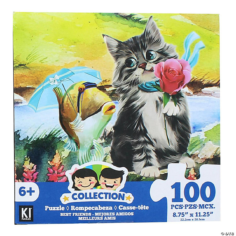 Super 3D: 48-Piece Jigsaw Puzzle - Cats Luau Selfie