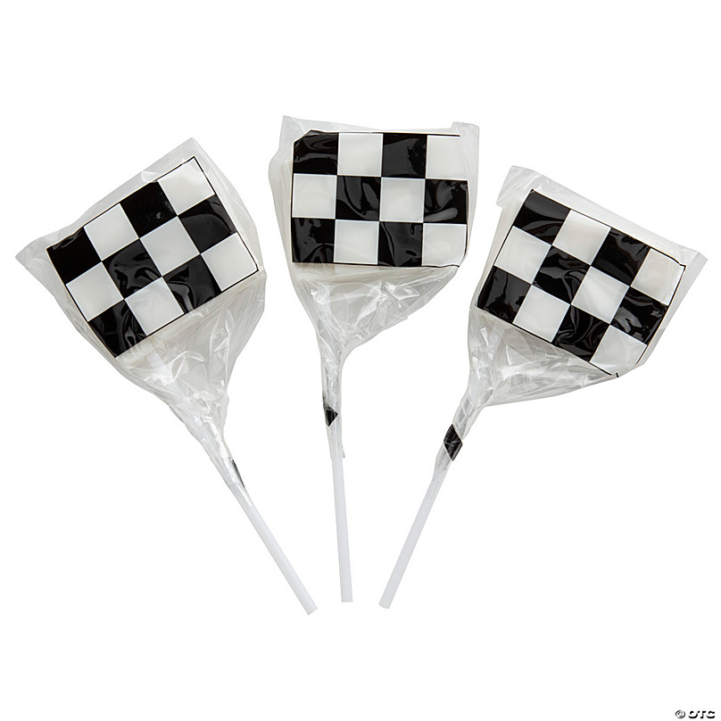 Checkered Suckers - 12 Pc.