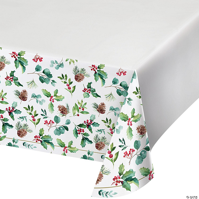 Chic Holiday Paper Tablecloth | Oriental Trading