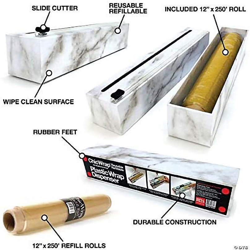 ChicWrap Professional Aluminum Foil Refill Roll - 12 x 100