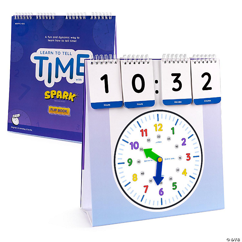 Childrens Learning Clock, Teach Telling Time Analog and Digital Clock