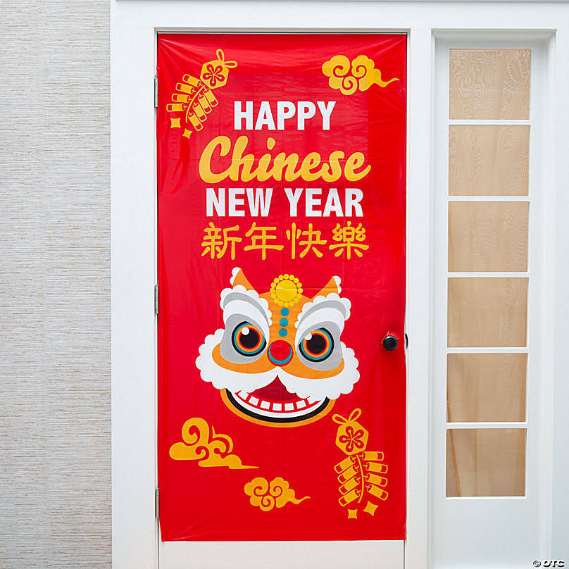 Chinese New Year Banner - Chinese Happy New Year Banner - Chinese New Year  Decorations - Ox Chinese New Year Decorations