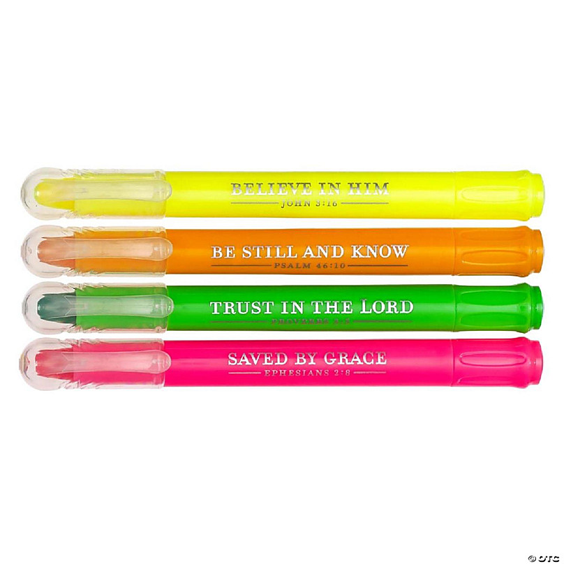 School Smart Pen Style Highlighters, Chisel Tip, Assorted Colors, Pack of  48