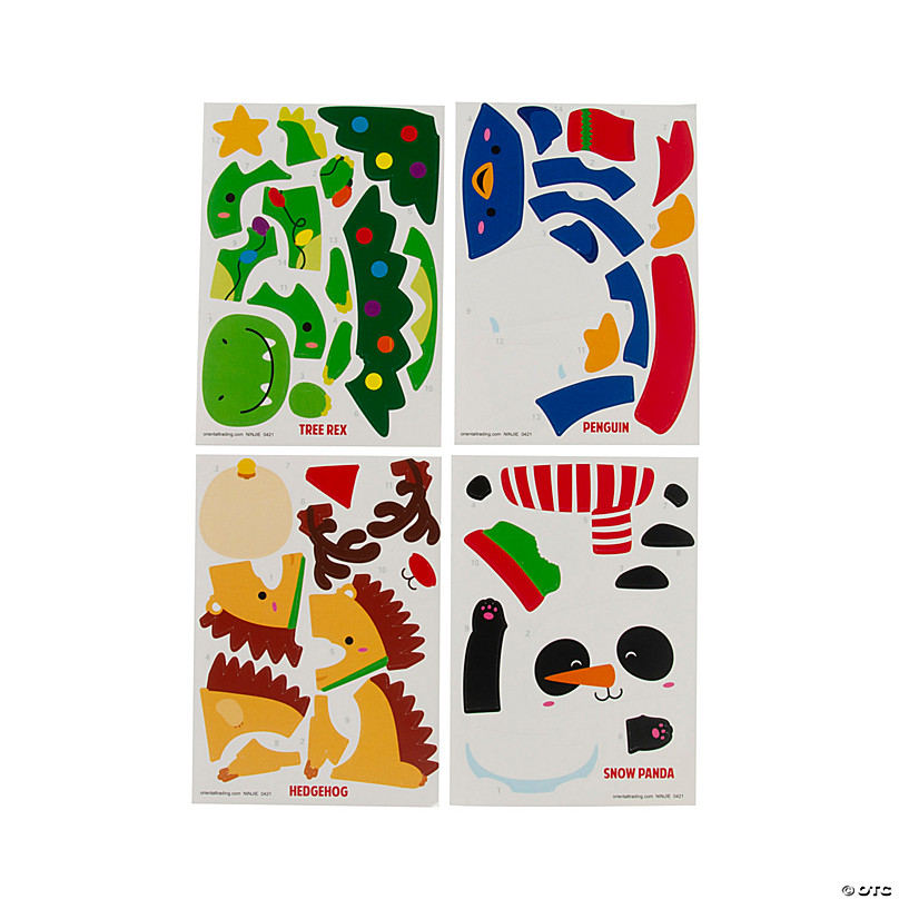 Pets Sticker by Number Cards - 24 Pc.
