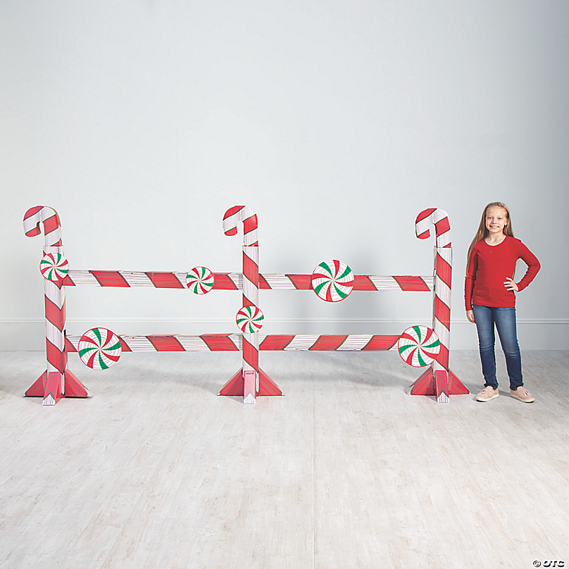 GIANT CANDY CANE & PRESENTS Christmas CARDBOARD CUTOUT Standup Standee Poster 