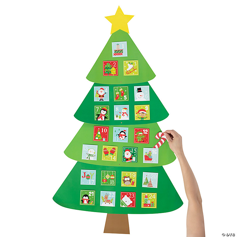 Christmas TreeShaped Advent Calendar Oriental Trading