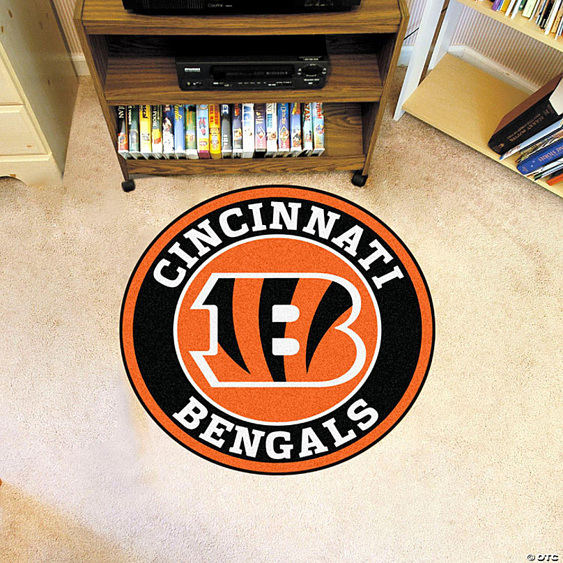 Cincinnati Bengals football shaped mat