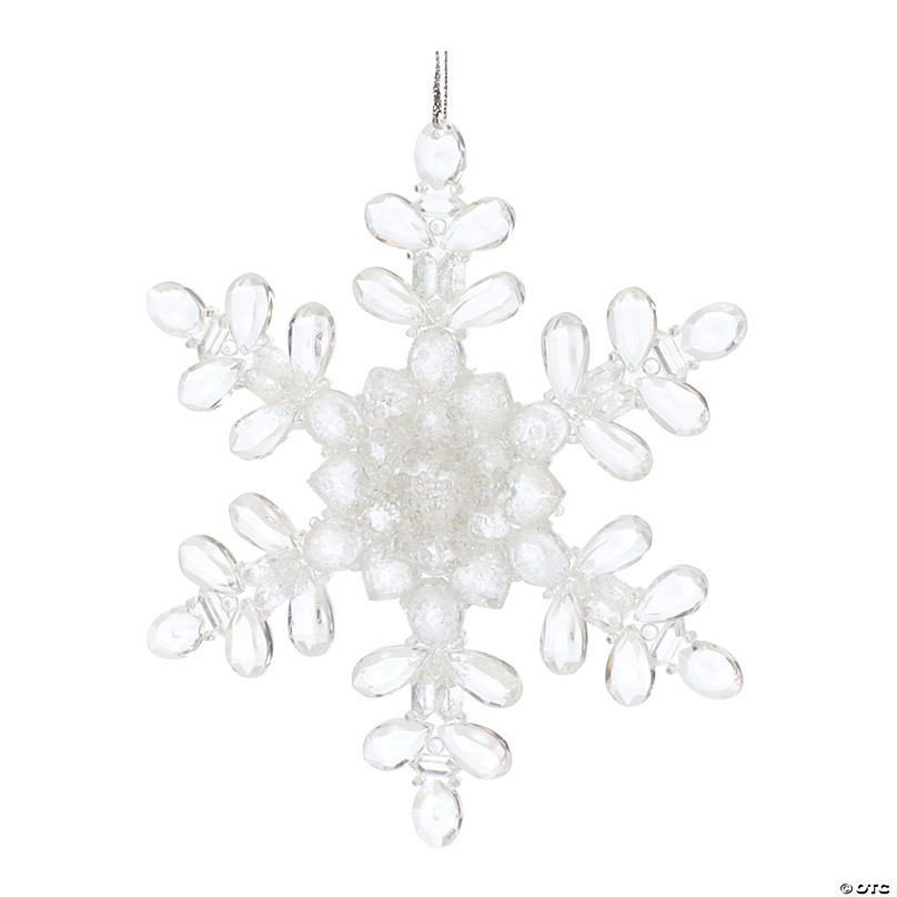 Clear Acrylic Snowflake Ornaments