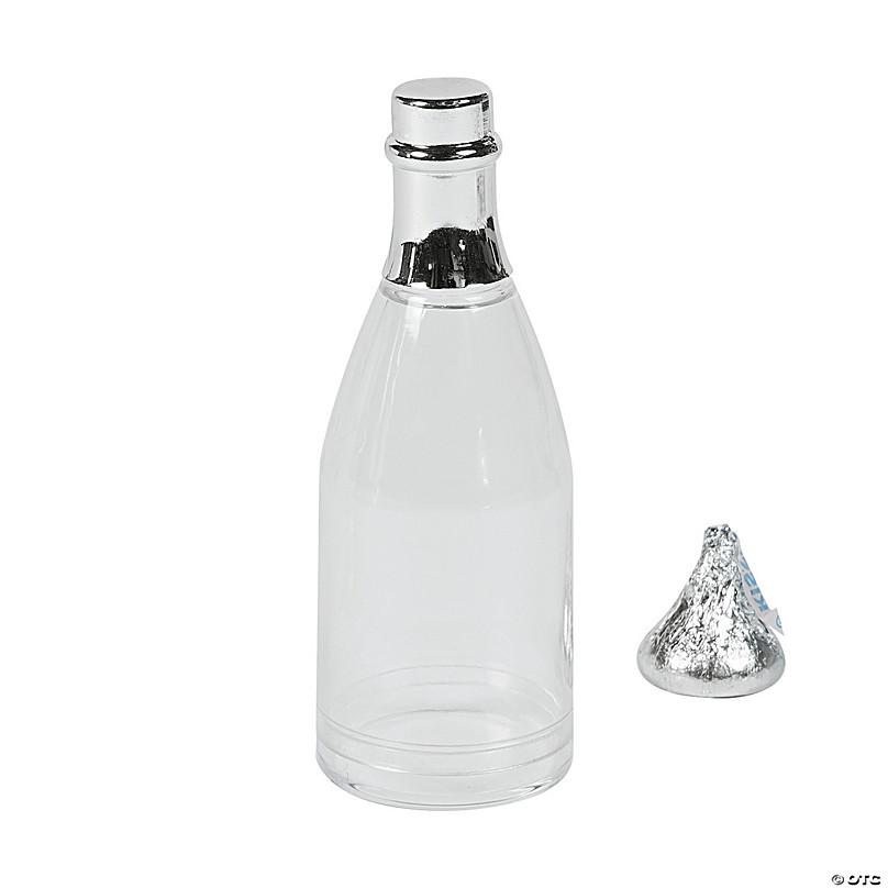 Download Clear Bottle With White Champagne / Clear Water Glass Bottles Isolated On White Stock ...