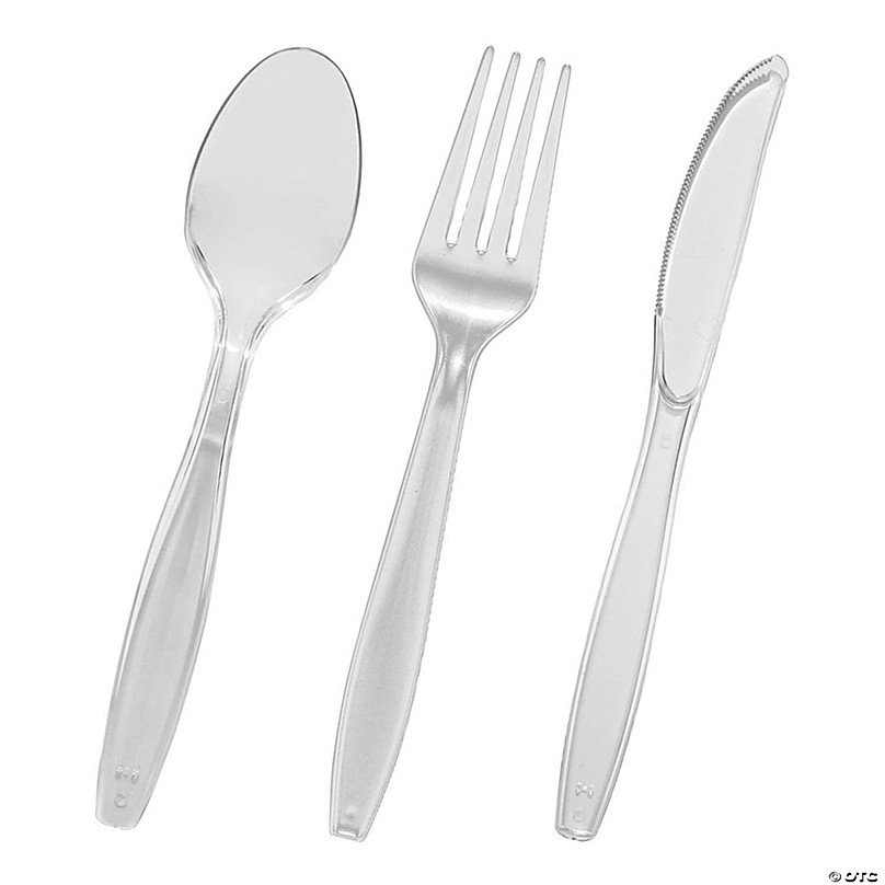 clear fork utensil