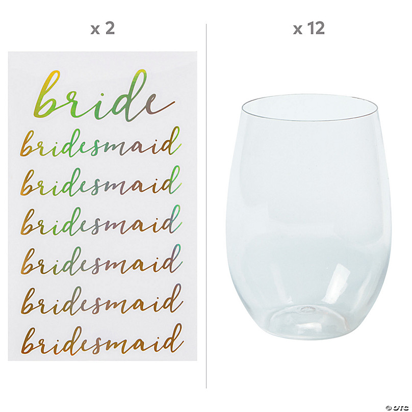 Celebrate Together™ Fall 4-pc. Acrylic Stemless Wine Glass Set