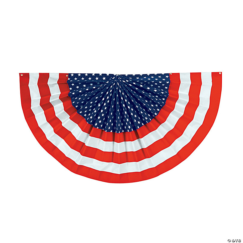Details about   Patriotic Bunting 8 Flag Banner ~ Red White Blue Stars Memorial Veterans July 4A 